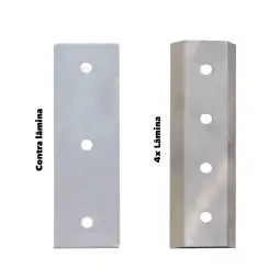 Kit com 4 Lâminas e uma Contra Lâmina para o Biotriturador Donker´s BT62RS